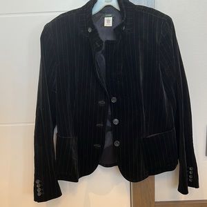 J.Crew Black Velour Blazer